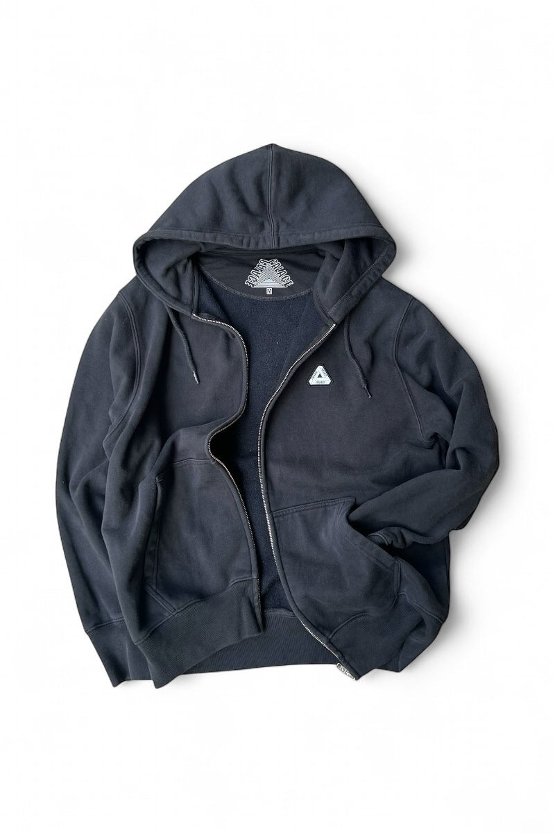ZIP SWEAT HOODIE / BLACK [SIZE: M USED]