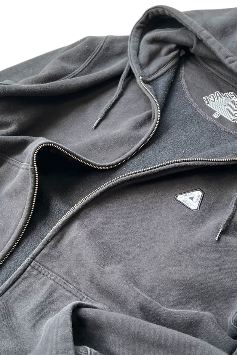 ZIP SWEAT HOODIE / BLACK [SIZE: M USED]