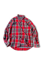 画像をギャラリービューアに読み込む, 90&#39;S CLASSIC FIT CHECK L/S SHIRT / RED [SIZE: M USED]
