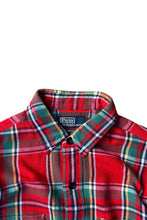画像をギャラリービューアに読み込む, 90&#39;S CLASSIC FIT CHECK L/S SHIRT / RED [SIZE: M USED]
