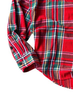 画像をギャラリービューアに読み込む, 90&#39;S CLASSIC FIT CHECK L/S SHIRT / RED [SIZE: M USED]
