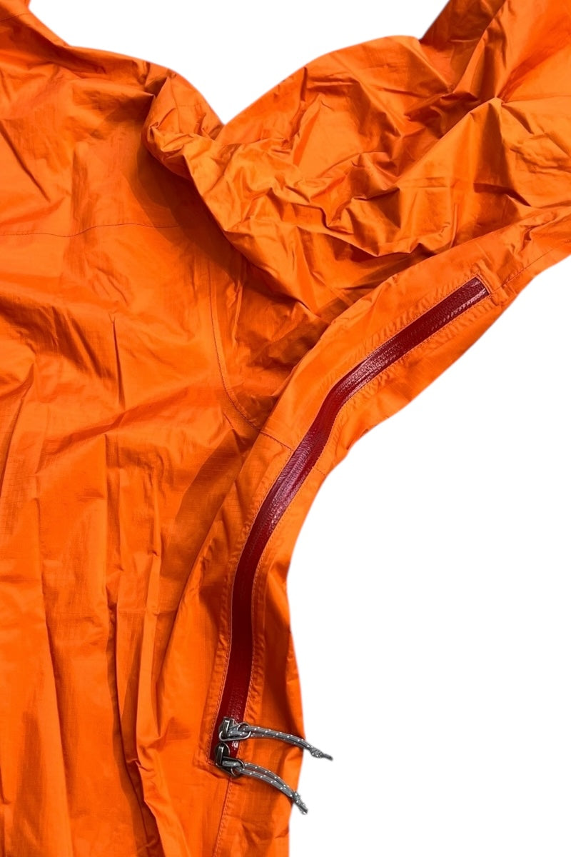 Y2K 01'S H2NO NYLON HOODIE JACKET / ORANGE [SIZE: M USED]
