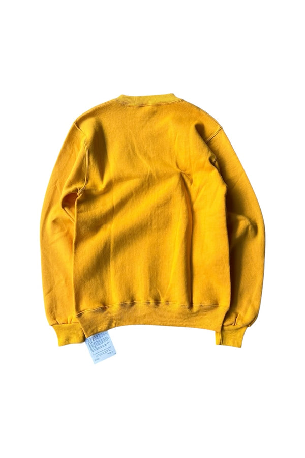 MADE IN USA 90'S SWEATSHIRT / YELLOW [SIZE: S DEADSTOCK/NOS]