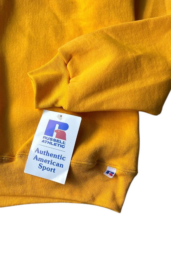 MADE IN USA 90'S SWEATSHIRT / YELLOW [SIZE: S DEADSTOCK/NOS]