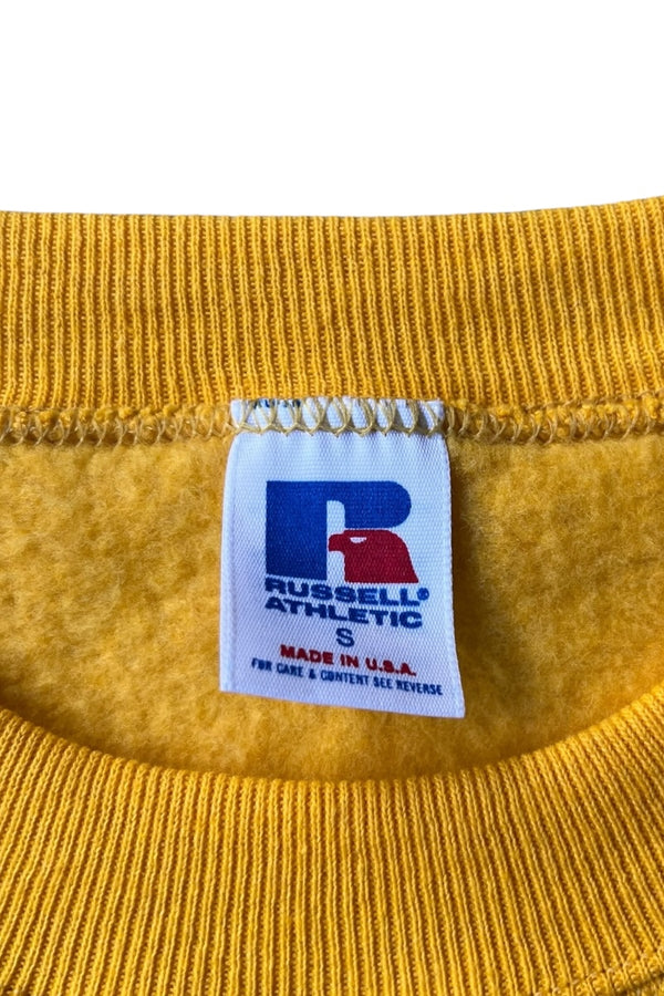 MADE IN USA 90'S SWEATSHIRT / YELLOW [SIZE: S DEADSTOCK/NOS]