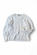 画像をギャラリービューアに読み込む, 90&#39;S COTTON KNIT SWEATER / WHITE [SIZE: M USED]
