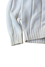 画像をギャラリービューアに読み込む, 90&#39;S COTTON KNIT SWEATER / WHITE [SIZE: M USED]
