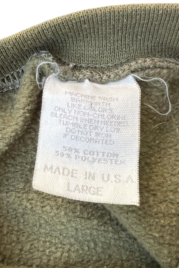 MADE IN USA 90'S USMC SWEATSHIRT / KHAKI [SIZE: L USED]