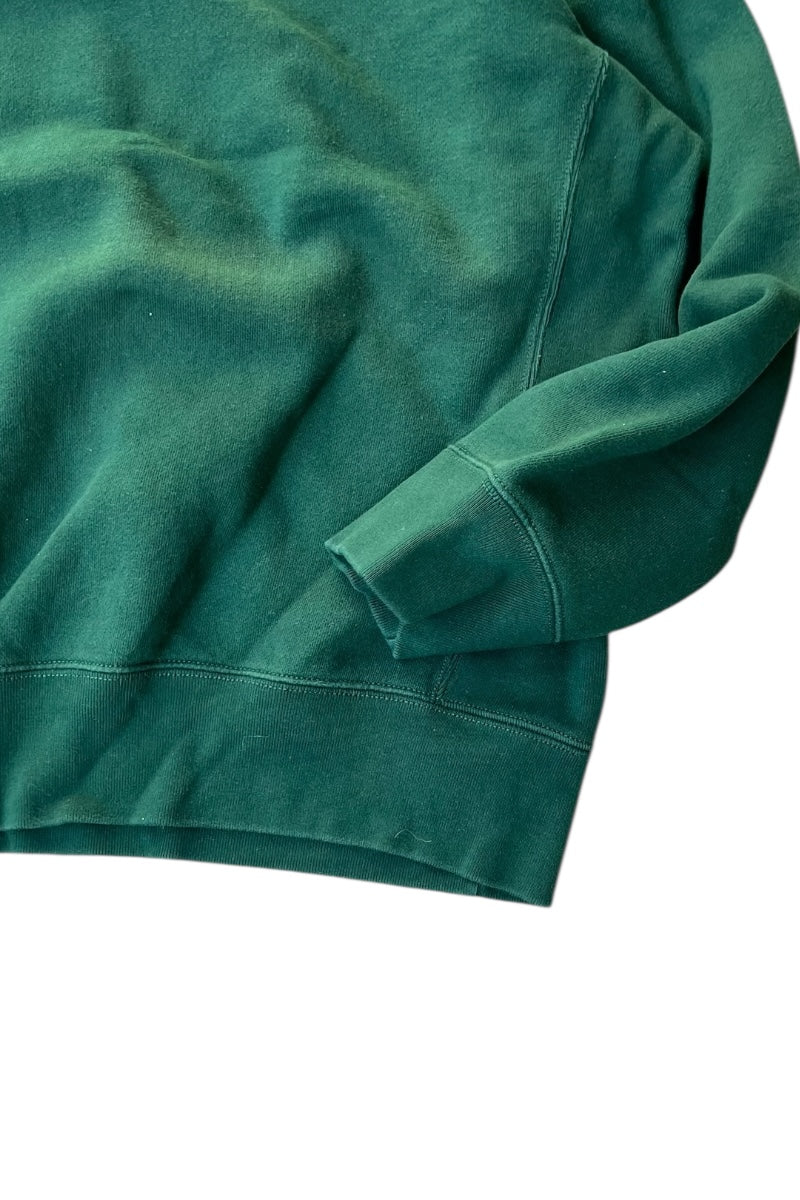90's ONE POINT LOGO SWEATSHIRT / GREEN [SIZE: XL USED]