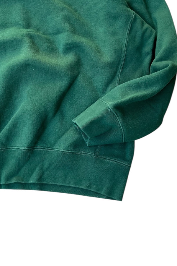 90's ONE POINT LOGO SWEATSHIRT / GREEN [SIZE: XL USED]
