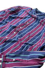 画像をギャラリービューアに読み込む, 90&#39;S L/S STRIPE SHIRT / NAVY [SIZE: L USED]
