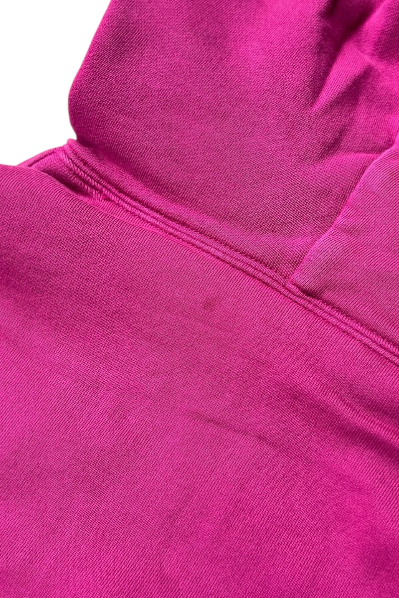 DOUBLE LAYER SWEAT HOODIE / PURPLE [SIZE: S USED]