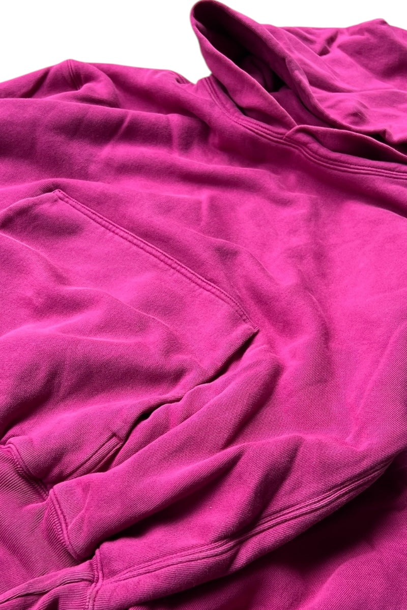 DOUBLE LAYER SWEAT HOODIE / PURPLE [SIZE: S USED]