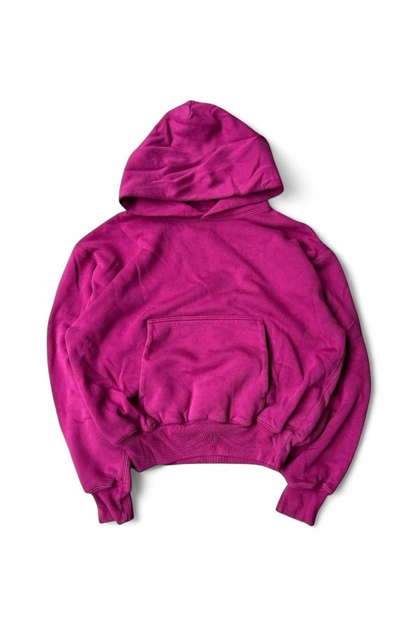 DOUBLE LAYER SWEAT HOODIE / PURPLE [SIZE: S USED]