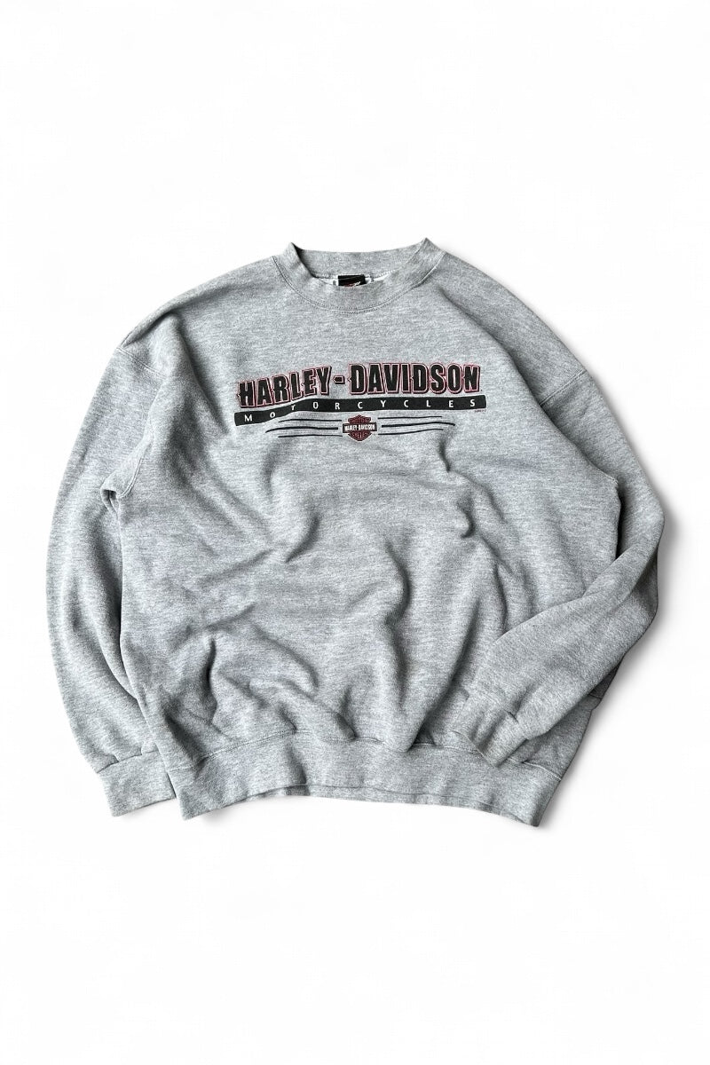 Y2K 00'S FT.WALTON BEACH SWEATSHIRT / GRAY [SIZE: XL USED]