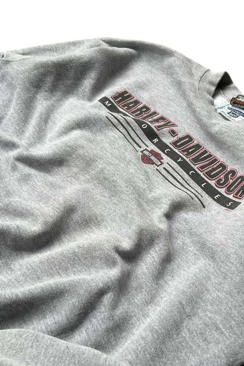 Y2K 00'S FT.WALTON BEACH SWEATSHIRT / GRAY [SIZE: XL USED]