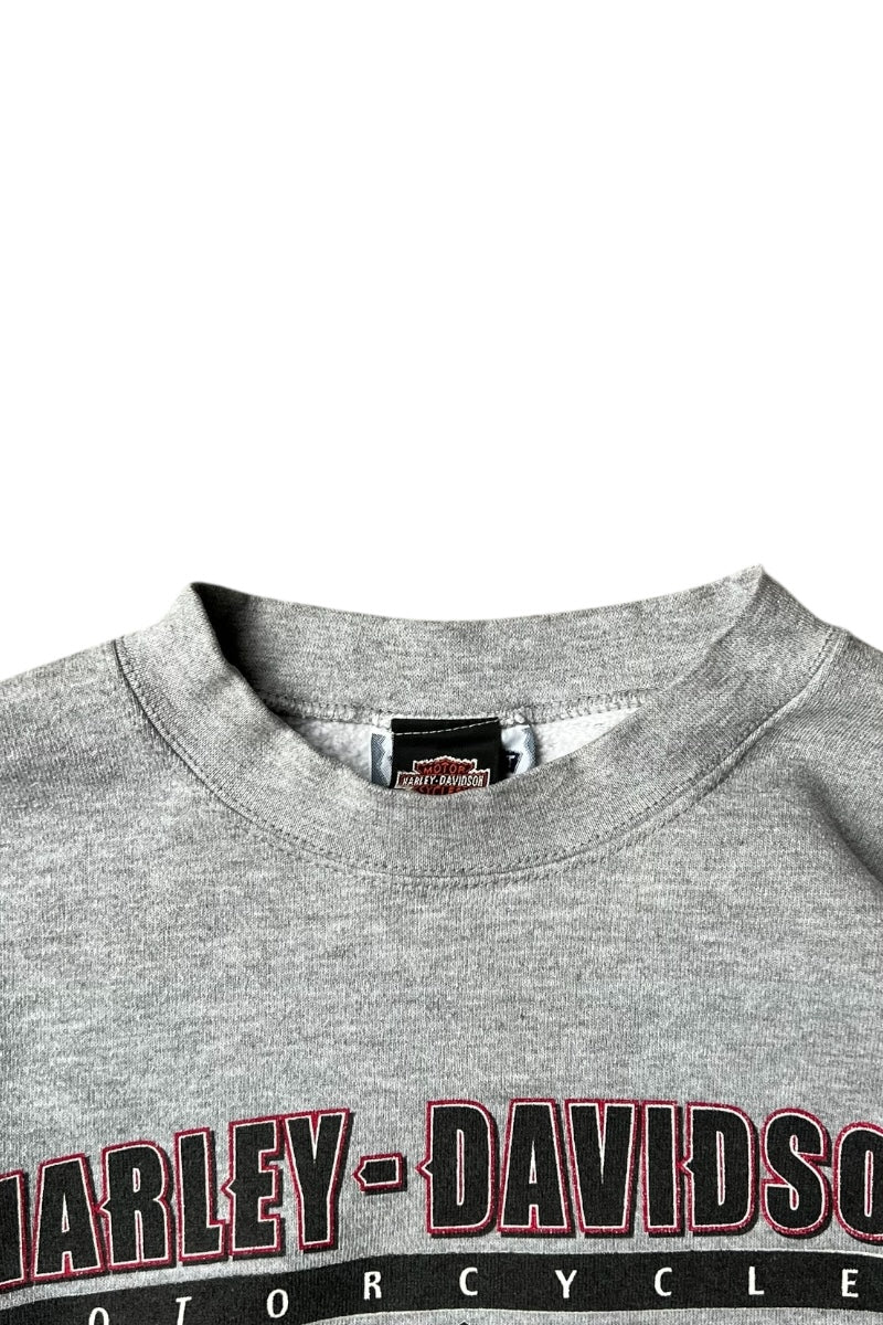 Y2K 00'S FT.WALTON BEACH SWEATSHIRT / GRAY [SIZE: XL USED]