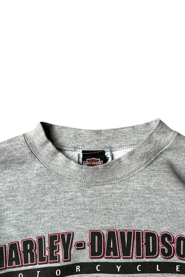 Y2K 00'S FT.WALTON BEACH SWEATSHIRT / GRAY [SIZE: XL USED]