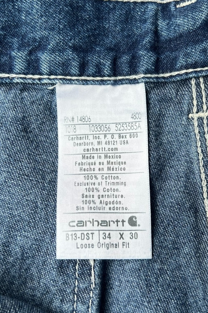 MADE IN MEXICO 18'S DENIM PAINTER PANTS / INDIGO [SIZE: 34 USED]