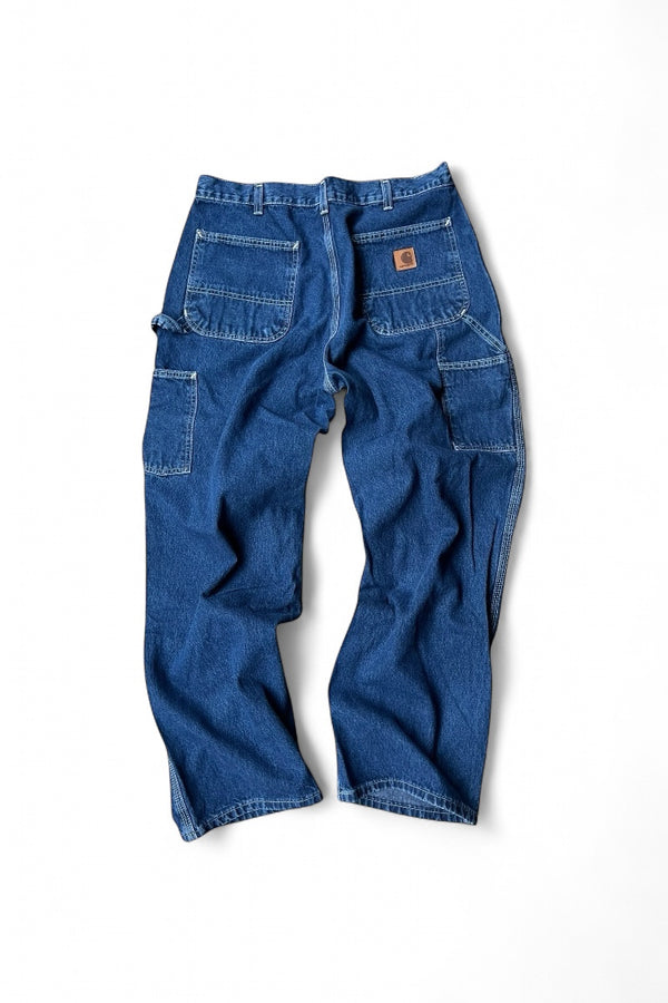 MADE IN MEXICO 18'S DENIM PAINTER PANTS / INDIGO [SIZE: 34 USED]