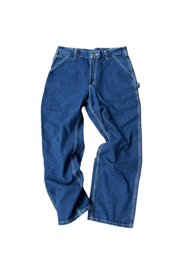 MADE IN MEXICO 18'S DENIM PAINTER PANTS / INDIGO [SIZE: 34 USED]