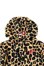 画像をギャラリービューアに読み込む, LEOPARD HOODIE SWEATSHIRT / BROWN [SIZE: L USED]
