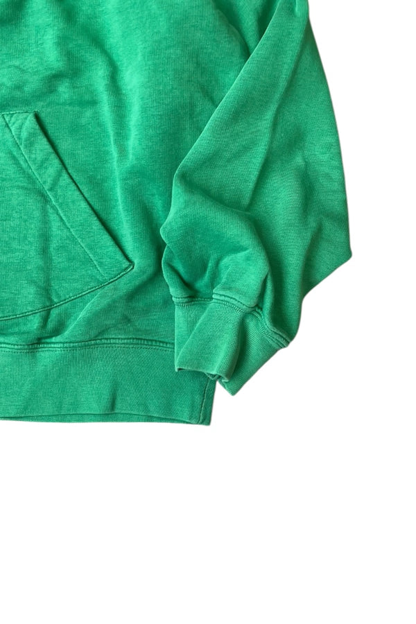 Y2K EARLY 00'S ONE POINT LOGO SWEAT HOODIE / GREEN [SIZE: M USED]