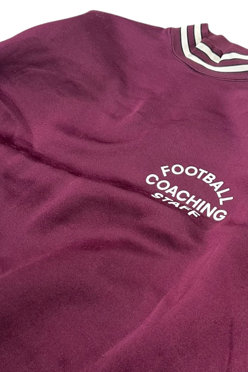 MADE IN USA 60'S TATAKI TAG REPLICA FOOTBALL SWEATSHIRT / BURGUNDY [SIZE: L USED]