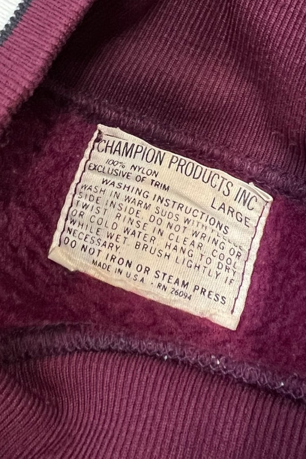 MADE IN USA 60'S TATAKI TAG REPLICA FOOTBALL SWEATSHIRT / BURGUNDY [SIZE: L USED]