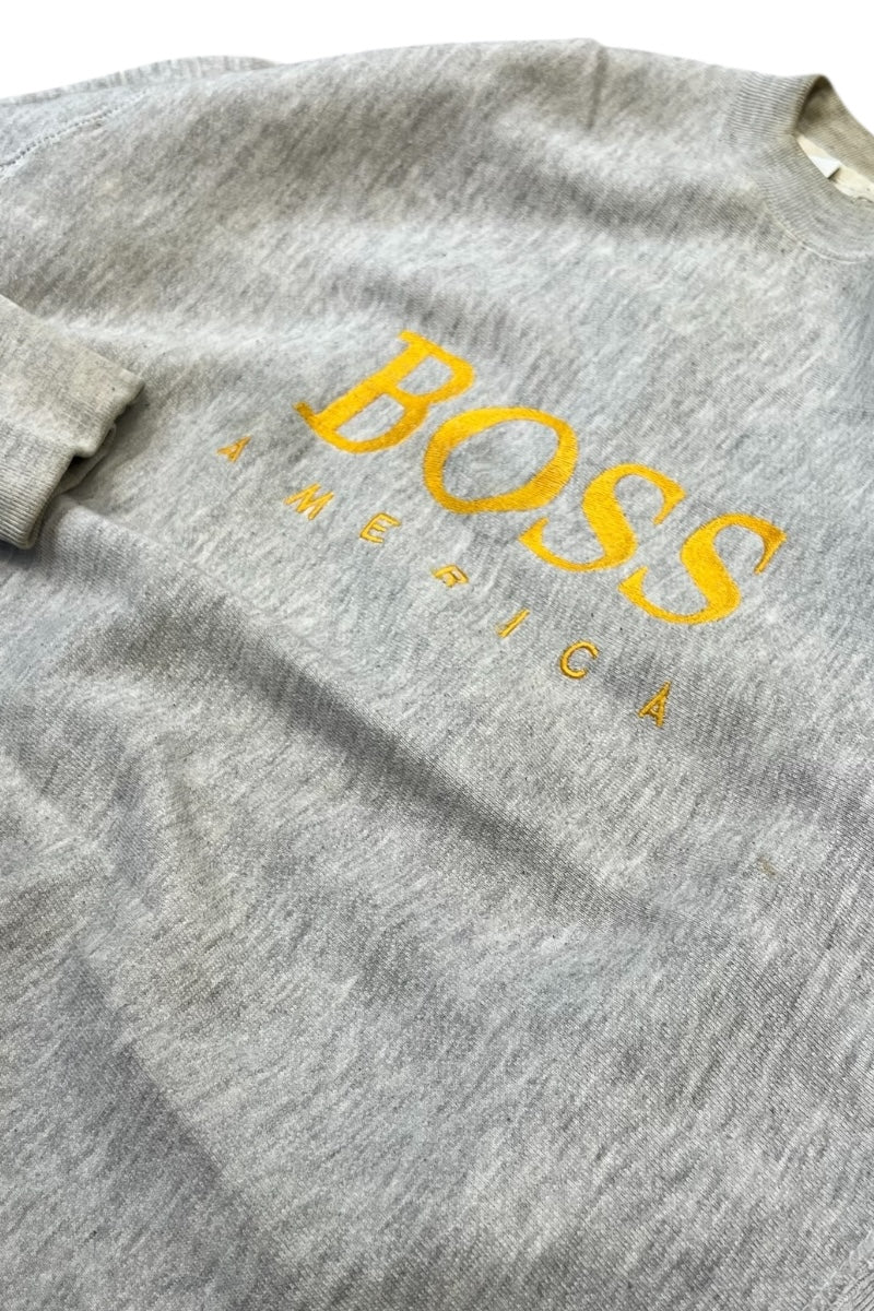 MADE IN USA 90'S BOSS SWEATSHIRT / GRAY [SIZE: 2XL USED]