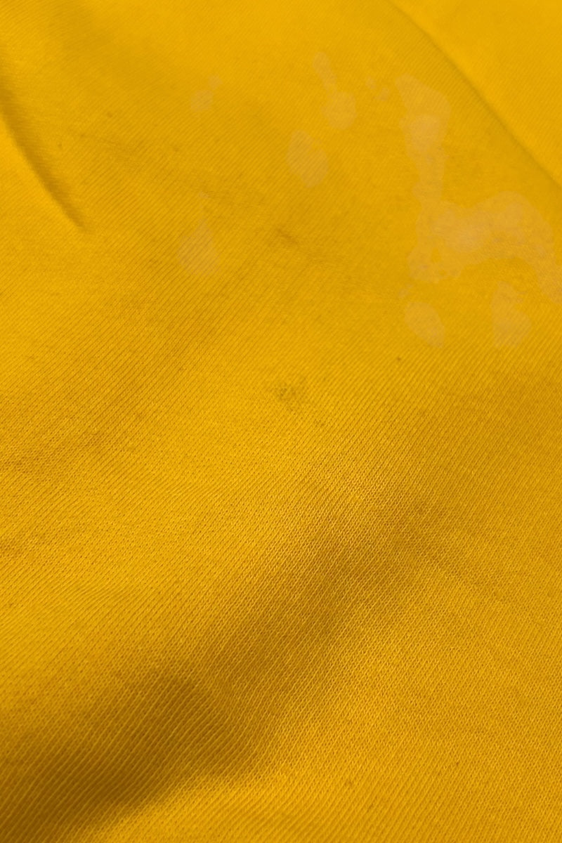Y2K EARLY 00'S ONE POINT LOGO SWEATSHIRT / YELLOW [SIZE: L USED]