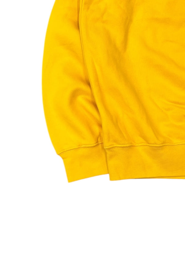 Y2K EARLY 00'S ONE POINT LOGO SWEATSHIRT / YELLOW [SIZE: L USED]