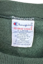画像をギャラリービューアに読み込む, 90&#39;S ONE POINT REVERSE WEAVE SWEATSHIRT / GREEN [SIZE: XL USED]
