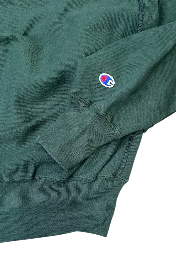 90'S ONE POINT REVERSE WEAVE SWEATSHIRT / GREEN [SIZE: XL USED]