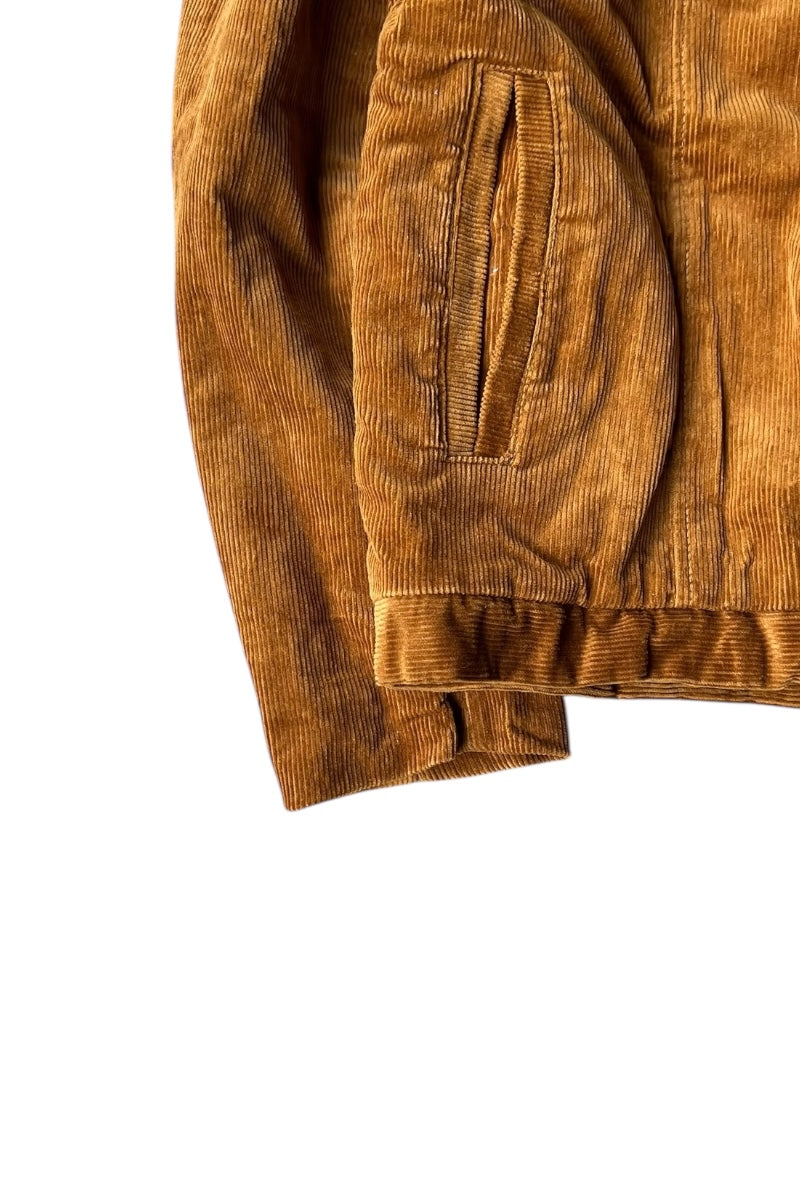 60'S CORDUROY BOA JACKET / BEIGE [SIZE: S USED]