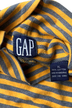 画像をギャラリービューアに読み込む, 90&#39;S L/S BORDER TURTLE NECK T-SHIRT / YELLOW [SIZE: XL USED]
