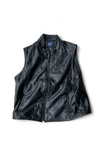 画像をギャラリービューアに読み込む, Y2K EARLY 00&#39;S LEATHER VEST / BLACK [SIZE: L USED]
