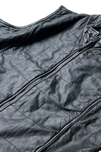 画像をギャラリービューアに読み込む, Y2K EARLY 00&#39;S LEATHER VEST / BLACK [SIZE: L USED]
