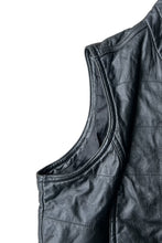 画像をギャラリービューアに読み込む, Y2K EARLY 00&#39;S LEATHER VEST / BLACK [SIZE: L USED]
