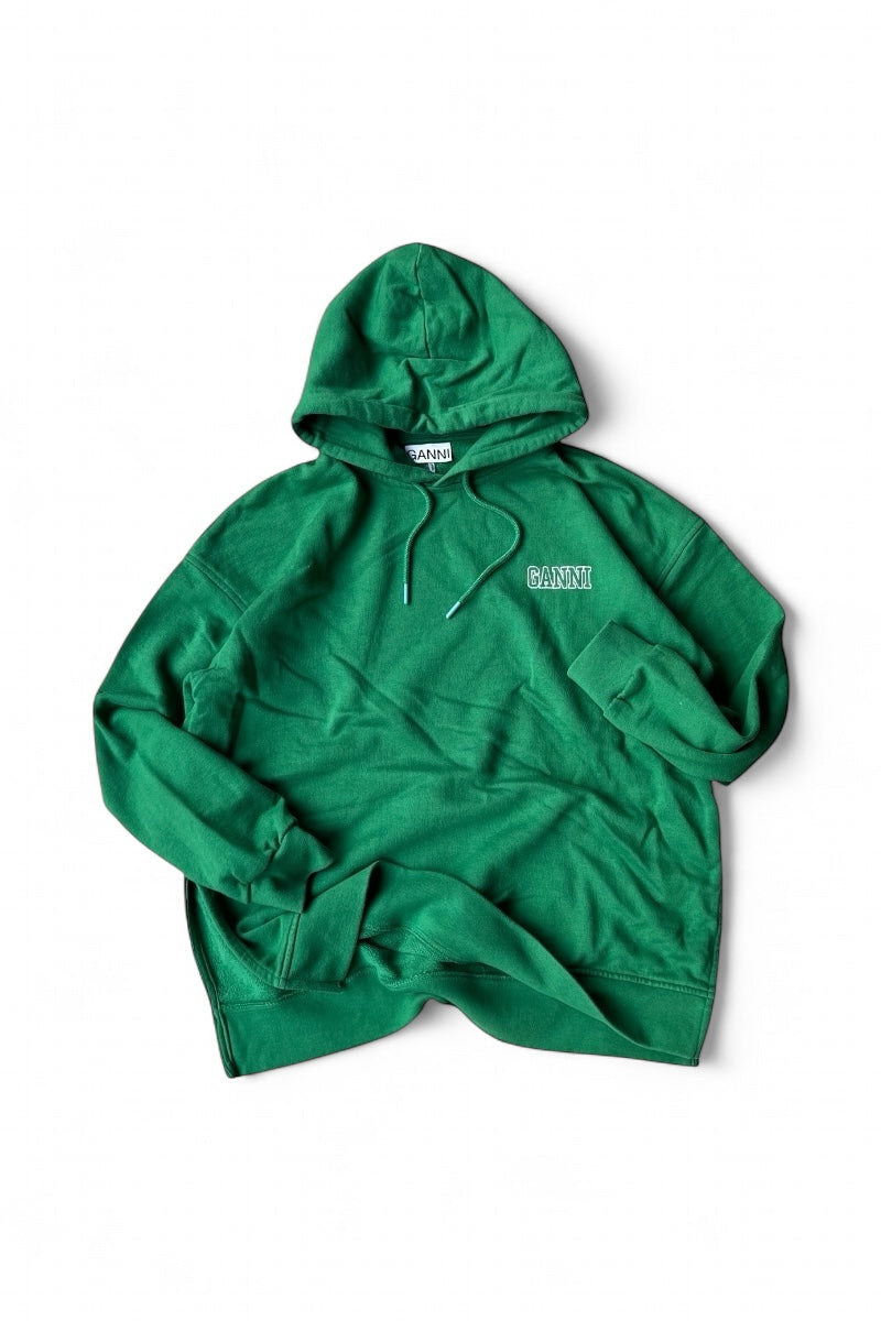 MADE IN PORTUGAL PULLOVER HOODIE SWEATSHIRT / GREEN [SIZE: M USED]