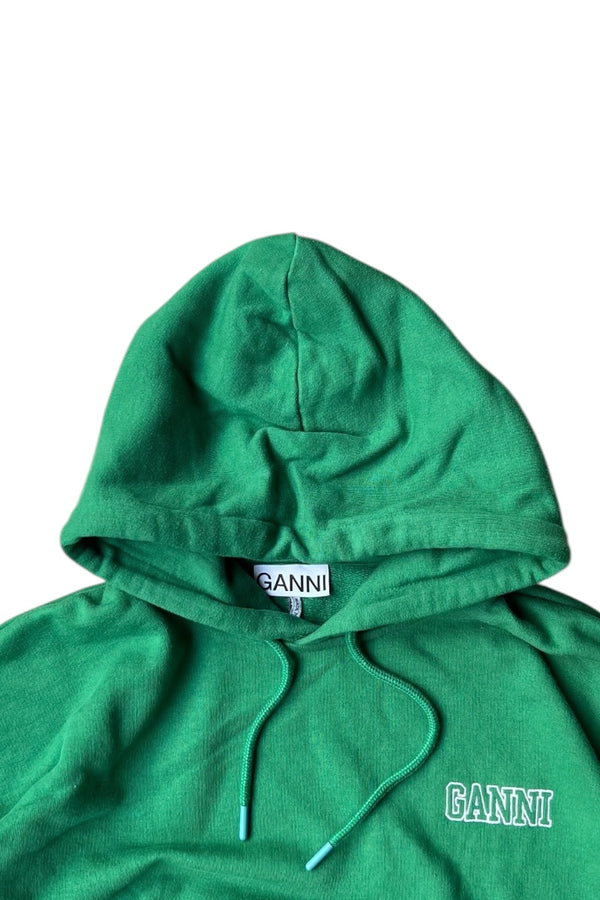 MADE IN PORTUGAL PULLOVER HOODIE SWEATSHIRT / GREEN [SIZE: M USED]