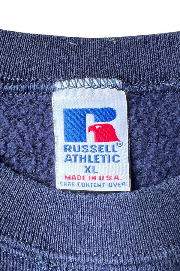 MADE IN USA 90'S YALE COLLEGE SWEATSHIRT / NAVY [SIZE: XL USED]