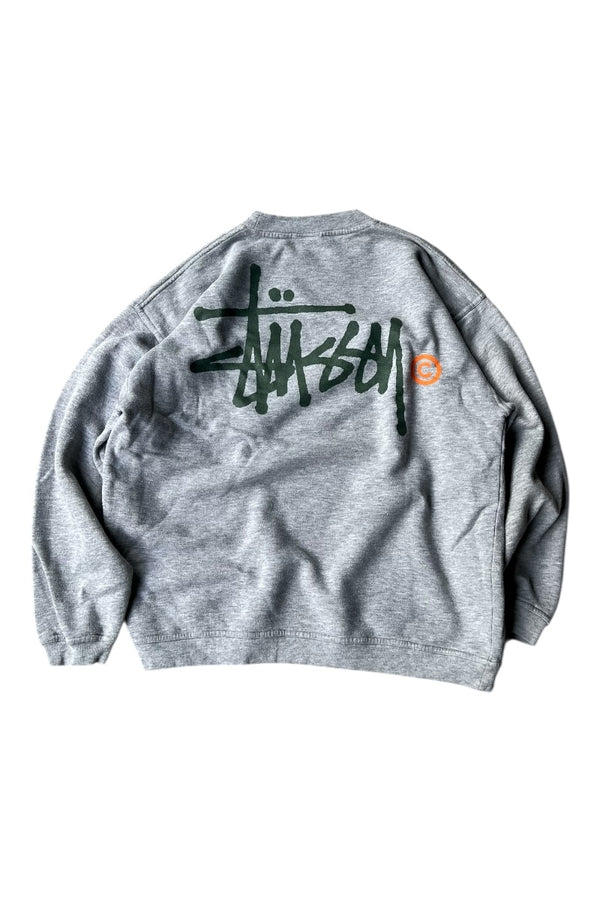 97'S LOGO PRINT SWEATSHIRT / GRAY [SIZE: M USED]