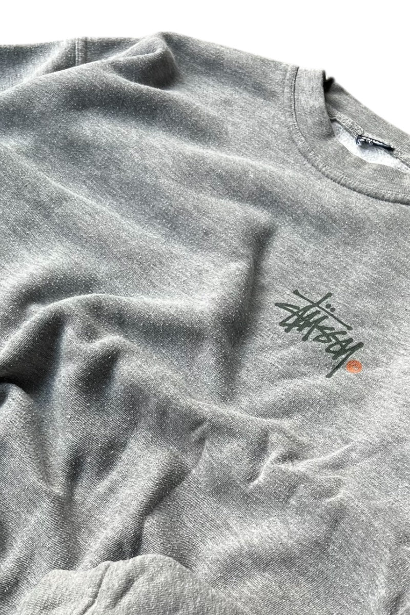97'S LOGO PRINT SWEATSHIRT / GRAY [SIZE: M USED]