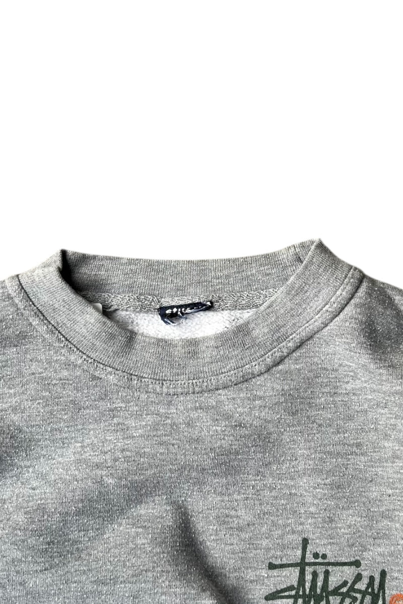 97'S LOGO PRINT SWEATSHIRT / GRAY [SIZE: M USED]