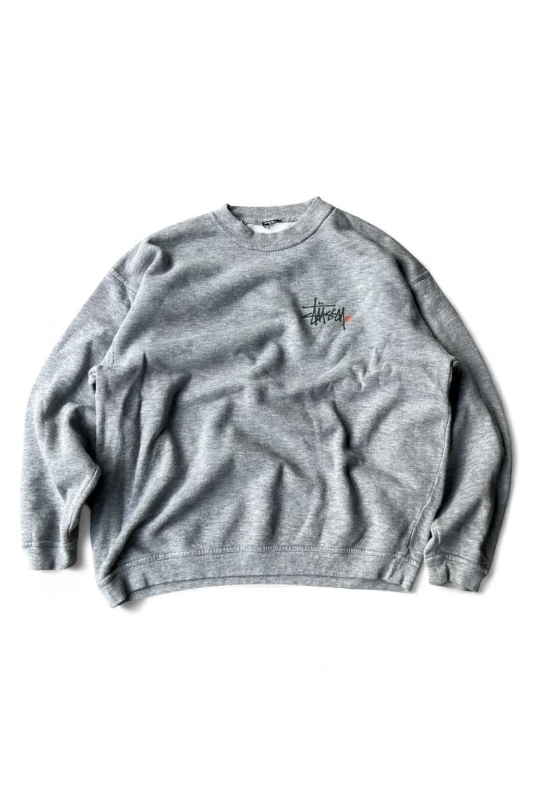 97'S LOGO PRINT SWEATSHIRT / GRAY [SIZE: M USED]