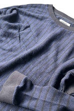 画像をギャラリービューアに読み込む, MADE IN ITALY 19AW VERGIN WOOL KNIT SWEATER / NAVY [SIZE: L USED]
