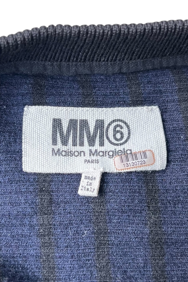 MADE IN ITALY 19AW VIRGIN WOOL KNIT SWEATER / NAVY [SIZE: L USED]
