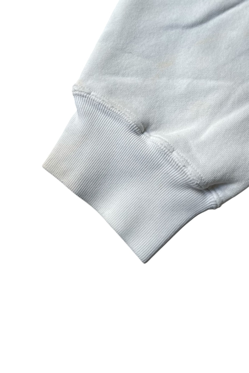 90'S HALF-ZIP SWEATSHIRT / WHITE [SIZE: M USED]
