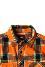 画像をギャラリービューアに読み込む, FLANNEL CHECK L/S SHIRT JACKET / ORANGE [SIZE: S USED]
